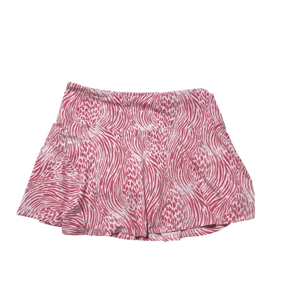 IBKÜL Swing Skort NWT Pink White Abstract Animal Print IceFil‎ UPF 50+ size M